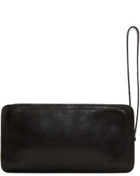 Pochette en cuir noire Jimmy Choo