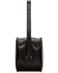 Pochette en cuir noire Jimmy Choo