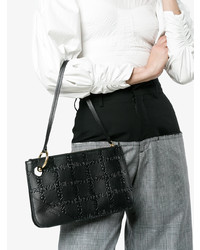 Pochette en cuir noire JW Anderson