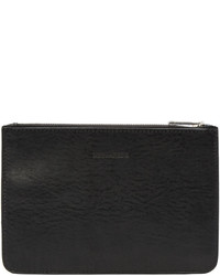 Pochette en cuir noire DSQUARED2