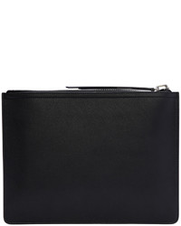 Pochette en cuir noire Giuseppe Zanotti