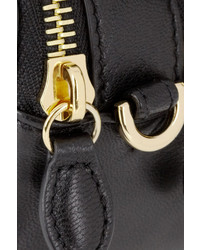 Pochette en cuir noire Mulberry