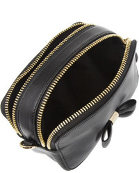 Pochette en cuir noire Mulberry