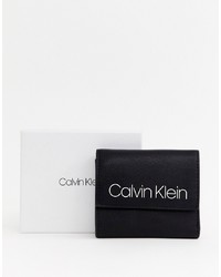 Pochette en cuir noire Calvin Klein
