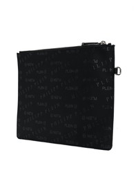 Pochette en cuir noire Philipp Plein