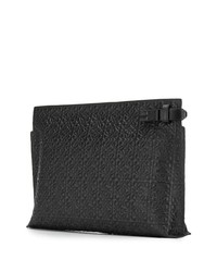 Pochette en cuir noire Loewe