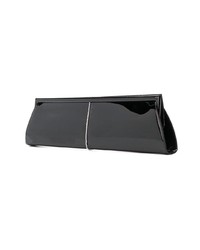 Pochette en cuir noire Alessandra Rich