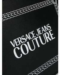 Pochette en cuir noire Versace Jeans