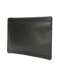 Pochette en cuir noire Senreve