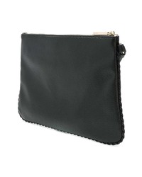 Pochette en cuir noire Liu Jo