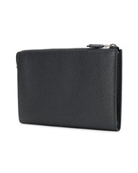 Pochette en cuir noire Salvatore Ferragamo