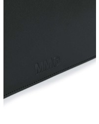 Pochette en cuir noire MM6 MAISON MARGIELA