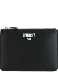 Pochette en cuir noire Givenchy