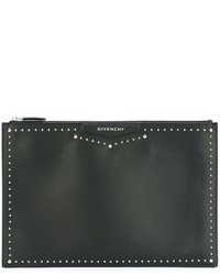 Pochette en cuir noire Givenchy