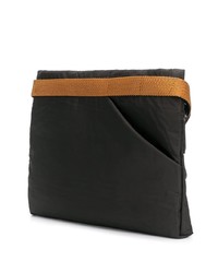 Pochette en cuir noire Mismo