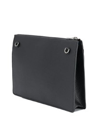 Pochette en cuir noire Furla