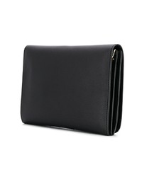 Pochette en cuir noire Love Moschino