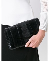 Pochette en cuir noire Khirma Eliazov