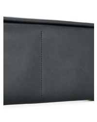 Pochette en cuir noire Isaac Reina