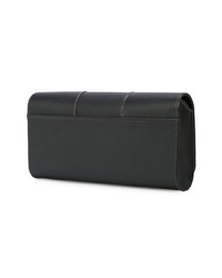 Pochette en cuir noire Perrin Paris