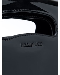 Pochette en cuir noire Helmut Lang