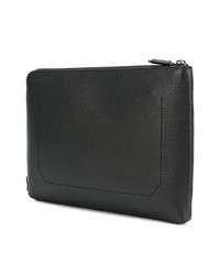 Pochette en cuir noire Salvatore Ferragamo