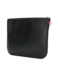 Pochette en cuir noire Alexander McQueen