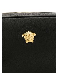 Pochette en cuir noire Versace