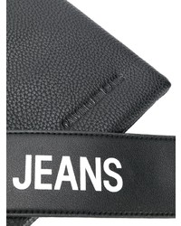 Pochette en cuir noire Calvin Klein Jeans