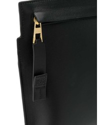 Pochette en cuir noire Loewe