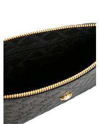 Pochette en cuir noire Versace
