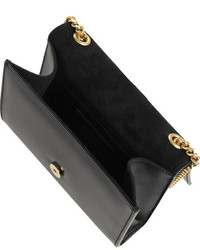 Pochette en cuir noire Saint Laurent