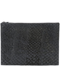 Pochette en cuir noire OSKLEN