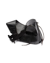 Pochette en cuir noire Rick Owens