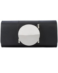 Pochette en cuir noire Perrin Paris