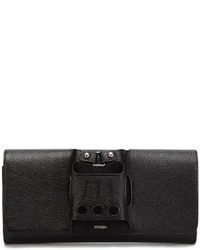 Pochette en cuir noire Perrin Paris