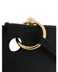 Pochette en cuir noire JW Anderson