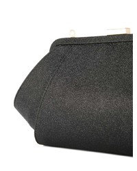 Pochette en cuir noire Zac Zac Posen