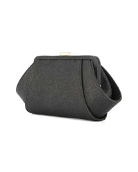 Pochette en cuir noire Zac Zac Posen