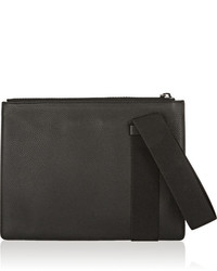 Pochette en cuir noire Christopher Kane