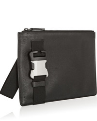 Pochette en cuir noire Christopher Kane