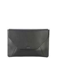 Pochette en cuir noire Senreve