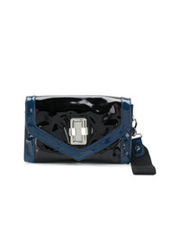 Pochette en cuir noire Sonia By Sonia Rykiel