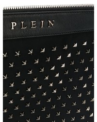 Pochette en cuir noire Philipp Plein