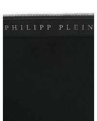 Pochette en cuir noire Philipp Plein