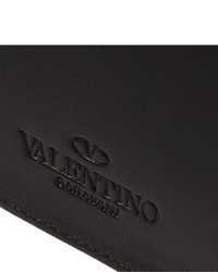 Pochette en cuir noire Valentino