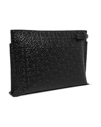 Pochette en cuir noire Loewe