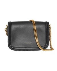 Pochette en cuir noire Burberry