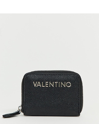 Pochette en cuir noire Valentino by Mario Valentino