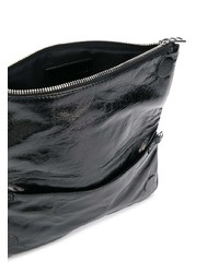 Pochette en cuir noire Zadig & Voltaire